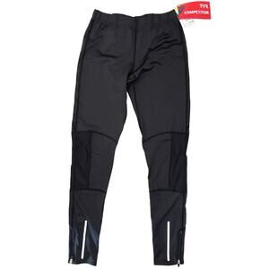 TYR Women Competitor Running Tights Mesh Inserts - Black RCRT6A - Size XS - $64